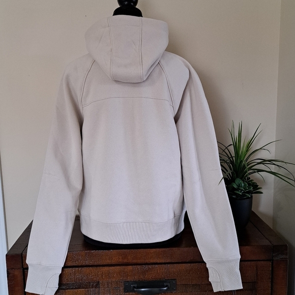 Lole Haf Zip Pullover Sweatshirt Women's XS Beige Cozy Neutral Hooded Top NWT - Picture 4 of 14